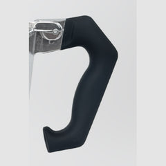 Turbo Moka 3-cup black heat-resistant handle with its aluminium mounting bracket